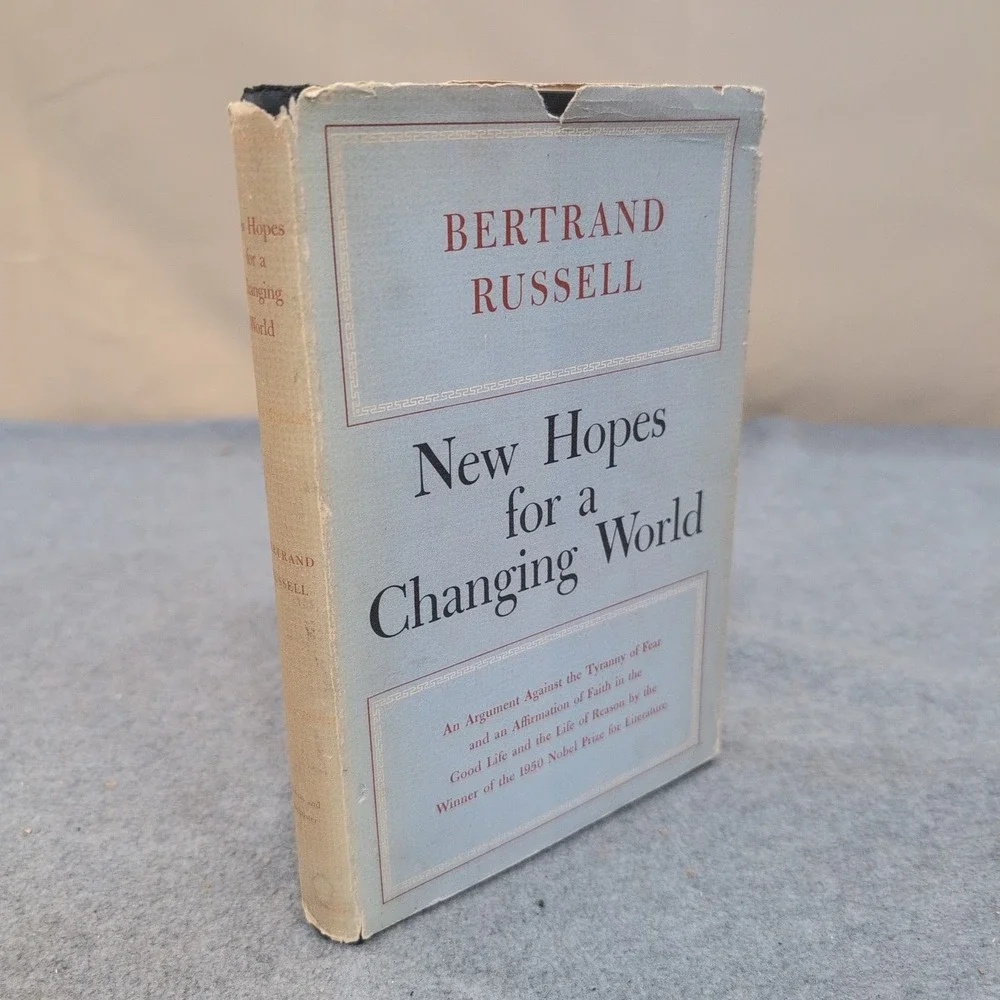 New Hopes for a Changing World Bertrand Russell‎ 1951 1st American Edition HC DJ